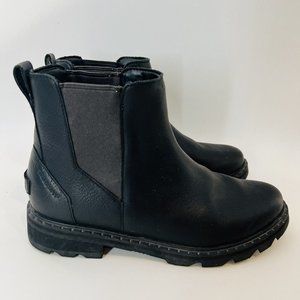SOREL Black Lennox Chelsea Boots Platform US Women Size 9.5